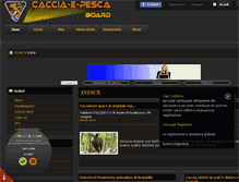 Tablet Screenshot of caccia-e-pesca.com